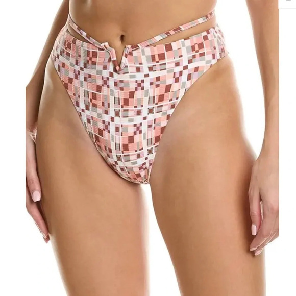 L* SPACE Helena Bikini Top & Joy Bitsy Bottom Block Party Geometric - Picture 5 of 7